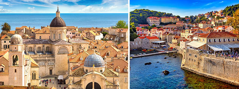 Dubrovnik består af bygninger fra både barokken og renæssancen, og har også gotiske bebyggelser